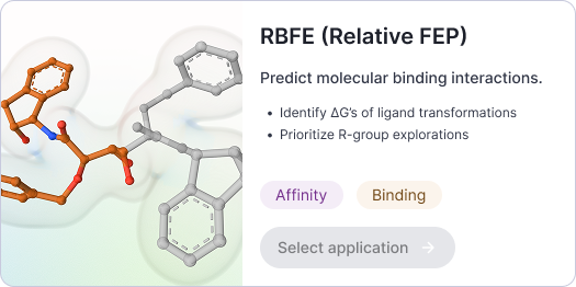 RBFE (Relative FEP) application card
